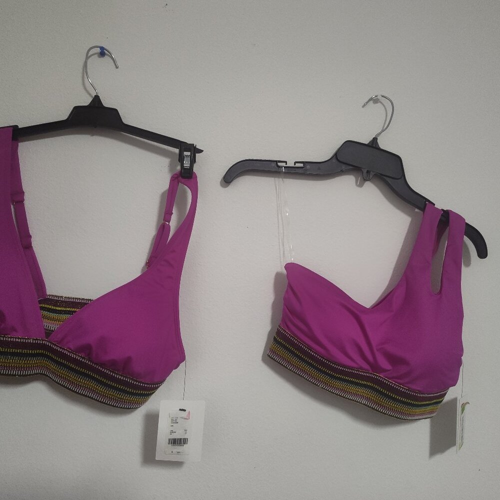 2 Spectacular BNWT GIBSON LATIMER XS swim tops